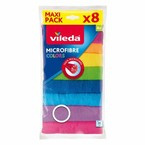 VILEDA Ściereczka Mikrofibra Colors 8 szt.