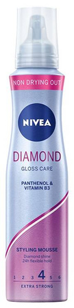 NIVEA Diamond Gloss pianka do włosów 150 ml