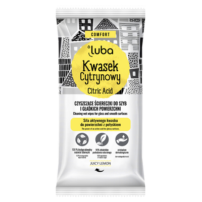 LUBA Czyszczące Ściereczki Kwasek Cytrynowy 24szt.