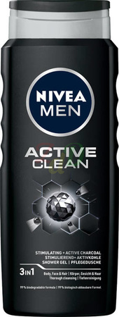 NIVEA MEN Active Clean żel pod prysznic 500 ml