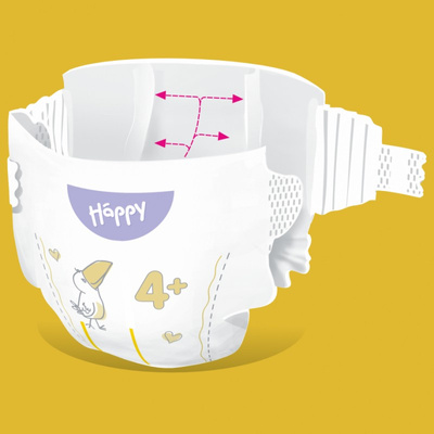 Pieluszki Bella Happy 4+ Maxi Plus 9-15 kg 40 szt.