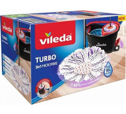 VILEDA Mop obrotowy Vileda TURBO 3w1 Mikrofibra