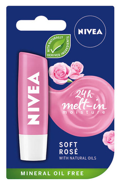 NIVEA Soft Rose pomadka ochronna do ust 4,8g