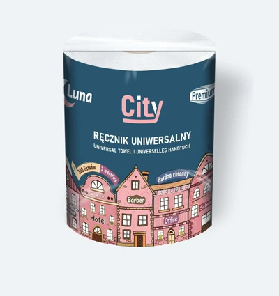 LUNA City ręcznik papierowy uniwersalny 3w 1 rol.