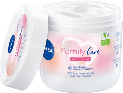 NIVEA Family Care lekki krem nawilżający do ciała, twarzy i dłoni 