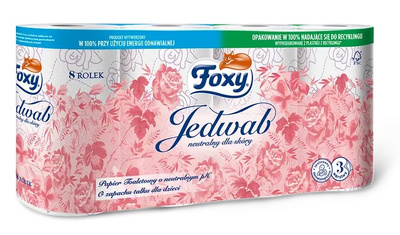 FOXY Jedwab Papier toaletowy 8 rolek