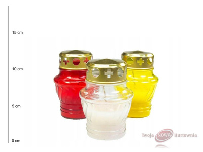 Znicz Ignis ZP Kacperek zalewany kolor MIX 11 cm