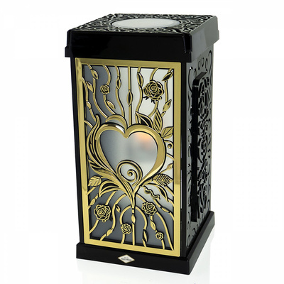 Znicz Polski Gracja Róża Serce Solarny 31 cm