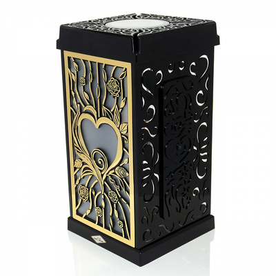 Znicz Polski Gracja Róża Serce Solarny 31 cm