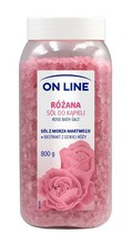 On Line sól do kąpieli różana 800 g