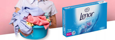 LENOR chusteczki zapachowe do suszarki 34 szt.