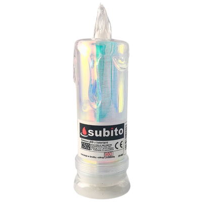 SUBITO Świeca LED Opal Tęcza C502 H180 18 cm