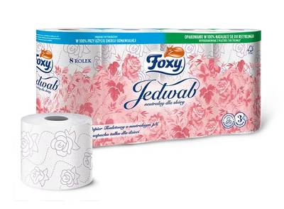 FOXY Jedwab Papier toaletowy 8 rolek