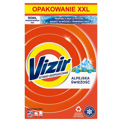 VIZIR Alpine Fresh proszek do prania 60 prań 3,3kg