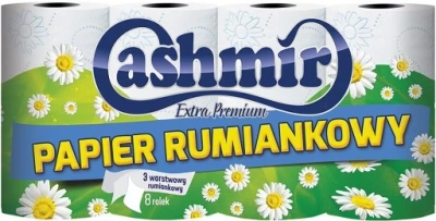 CASHMIR Rumiankowy papier toaletowy 8 rolek