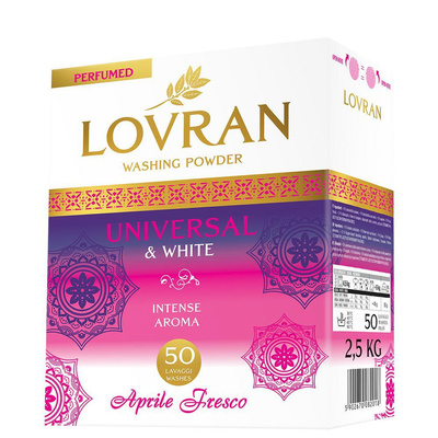 LOVRAN Proszek Universal & White 50 prań 2,5kg