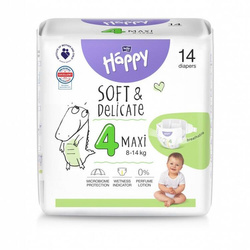 Pieluszki Bella Happy 4 Maxi 8-14 kg 14 szt.