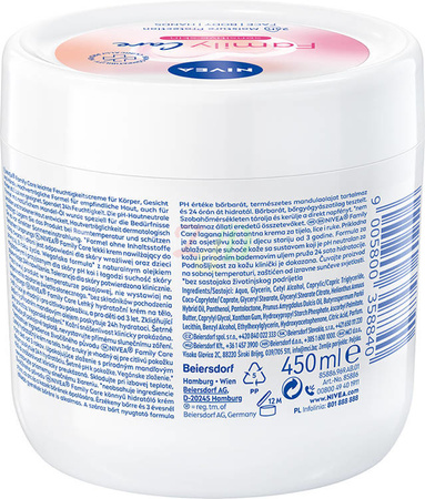NIVEA Family Care lekki krem nawilżający do ciała, twarzy i dłoni 