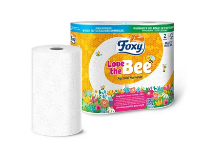 Foxy Love the Bee ręcznik papierowy 2 rolki