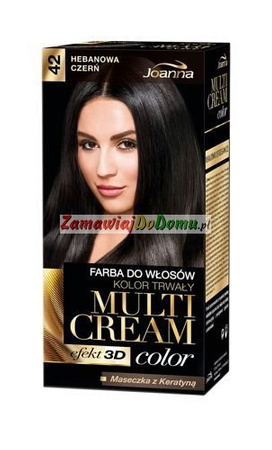 JOANNA Multi Cream Color 42 hebanowa czerń farba