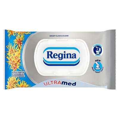 REGINA Nawilżany Papier Toaletowy Ultra Med
