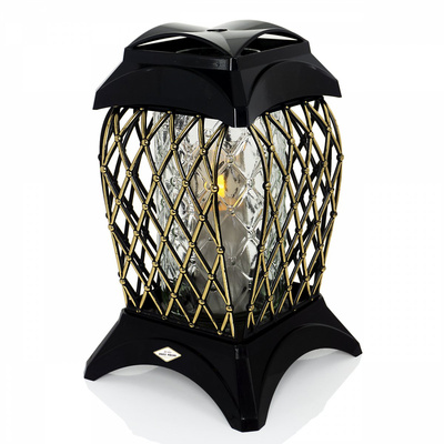 Znicz Polski Kwadrat Kratka czarno złoty 31 cm