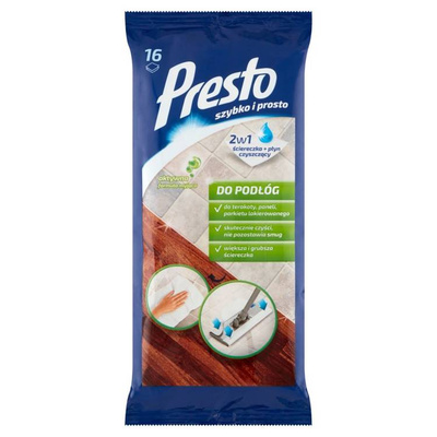 PRESTO do podłóg ściereczki czyszczące 16 szt.