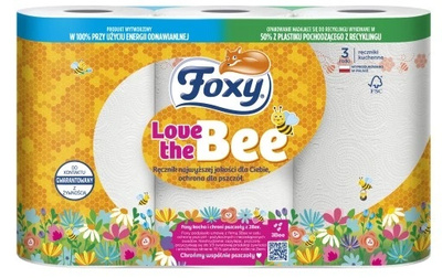 Foxy Love the Bee ręcznik papierowy 3 rolki