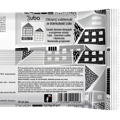 LUBA Czyszczące Ściereczki Kwasek Cytrynowy 24szt.