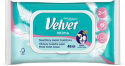 Velvet Intima nawilżany papier toaletowy 48 szt.