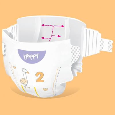 Pieluszki Bella Happy 2 Mini 3-6kg 38 szt.