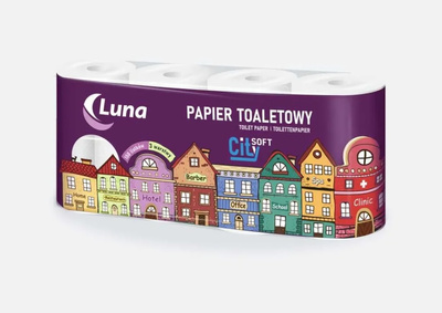 LUNA City Soft papier toaletowy 3 warstwy 8 rol.