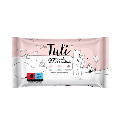 LUBA Chusteczki Nawilżane Tuli 97% Woda i Pantenol