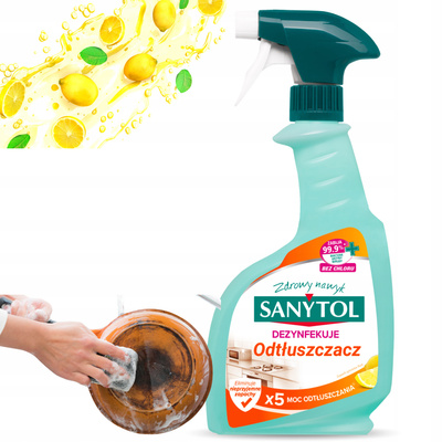 SANYTOL Do Dezynfekcji Odtłuszczania Kuchni 500 ML