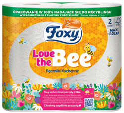 Foxy Love the Bee ręcznik papierowy 2 rolki