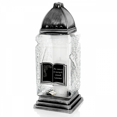 Znicz Polski ZKW8 Księga szklany 34 cm