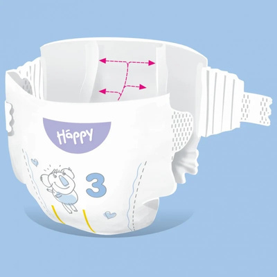 Pieluszki Bella Happy 3 Midi 5-9 kg 50 szt.