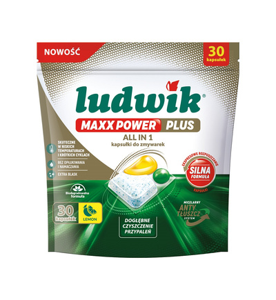 LUDWIK Maxx Power kapsułki do zmywarek 30 szt.