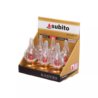 SUBITO Kadyks Świeca LED wkład do zniczy 19 cm