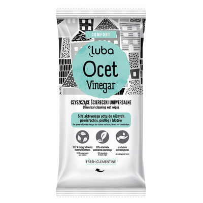 LUBA Czyszczące Uniwersalne Ściereczki Ocet 24szt.