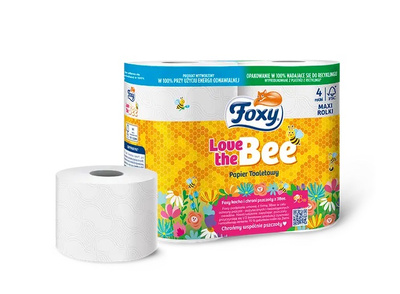 Foxy Love the Bee papier toaletowy 4 rolki