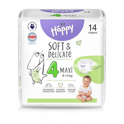 Pieluszki Bella Happy 4 Maxi 8-14 kg 14 szt.