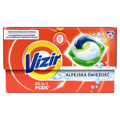 VIZIR Alpine Fresh kapsułki do prania 19 szt.