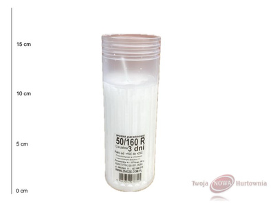 Wkład do zniczy ryflowany 50/160 72 h