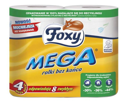 FOXY Mega Papier toaletowy 4 rolki