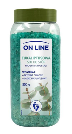 On Line sól do stóp eukaliptusowa 800 g