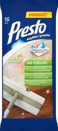 PRESTO do podłóg ściereczki czyszczące 16 szt.
