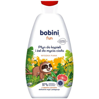 BOBINI Płyn do kąpieli i żel do mycia ciała Cytrusy 500 ml