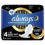 ALWAYS Ultra Secure Night, podpaski 6 szt.