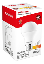 Żarówka LED TOSHIBA E27 8.5W 806LM 2700K kulka